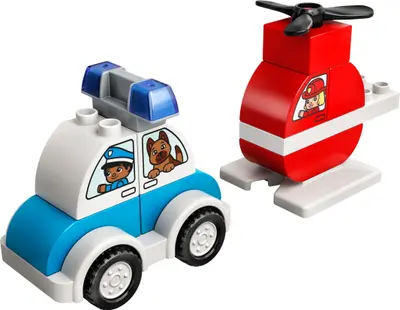 LEGO DUPLO 10957 Fire Helicopter & Police Car set