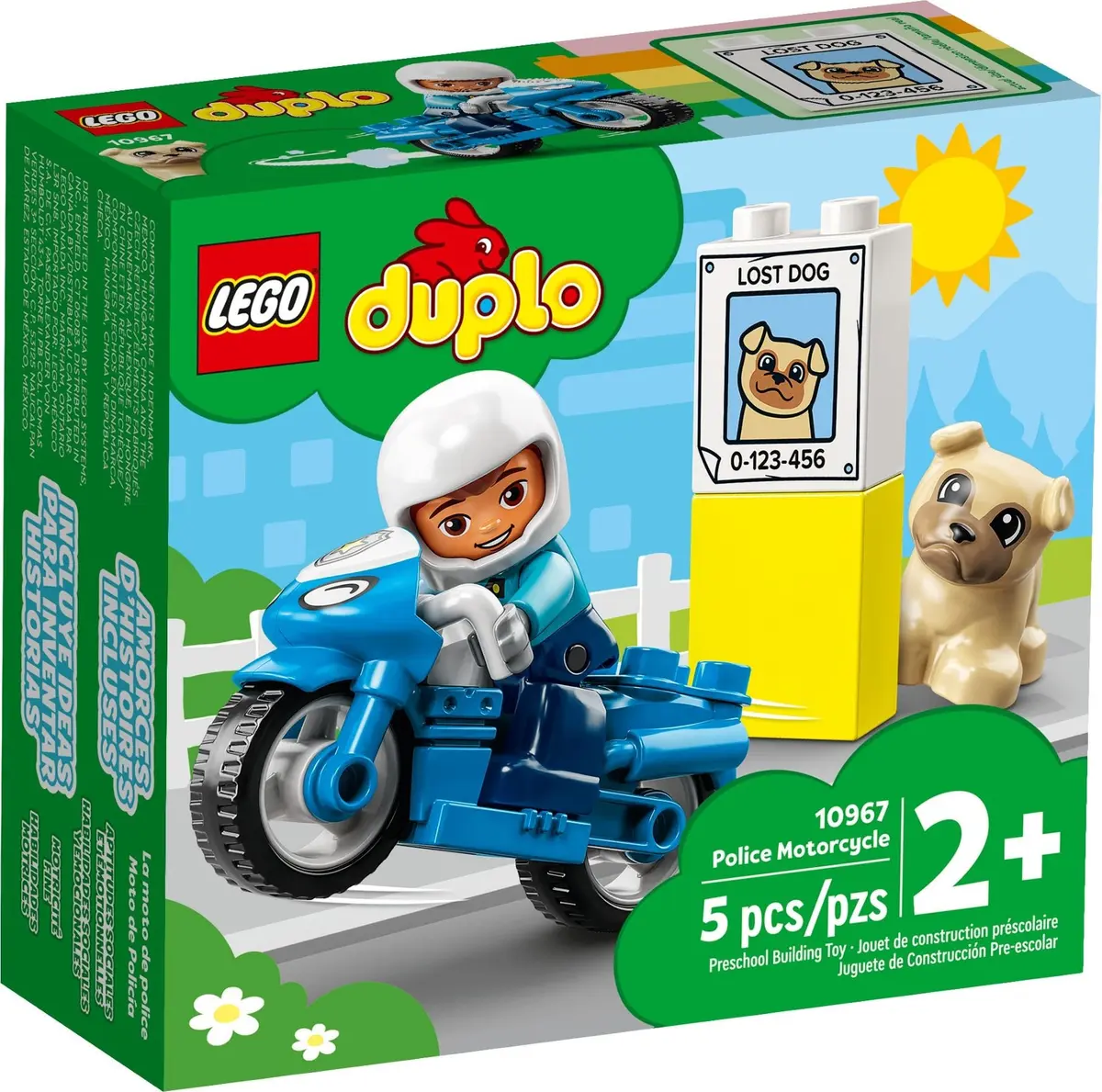 LEGO DUPLO 10967 Police Motorcycle set, image 2