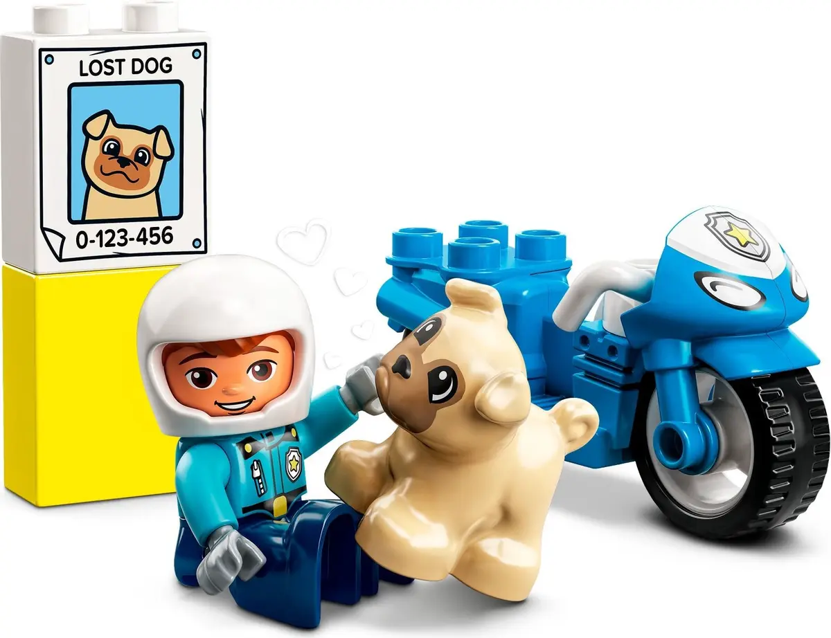 LEGO DUPLO 10967 Police Motorcycle set, image 3