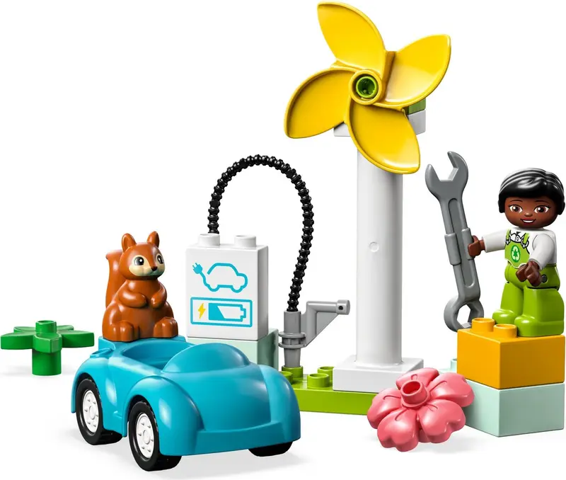 LEGO DUPLO 10985 Wind Turbine and Electric Car set