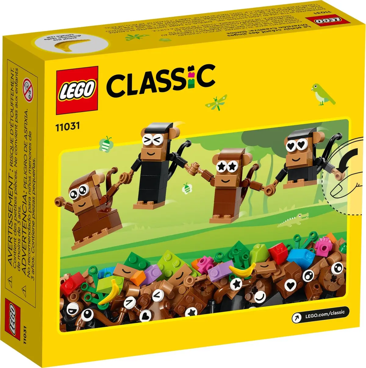 LEGO Classic 11031 Creative Monkey Fun set, image 4