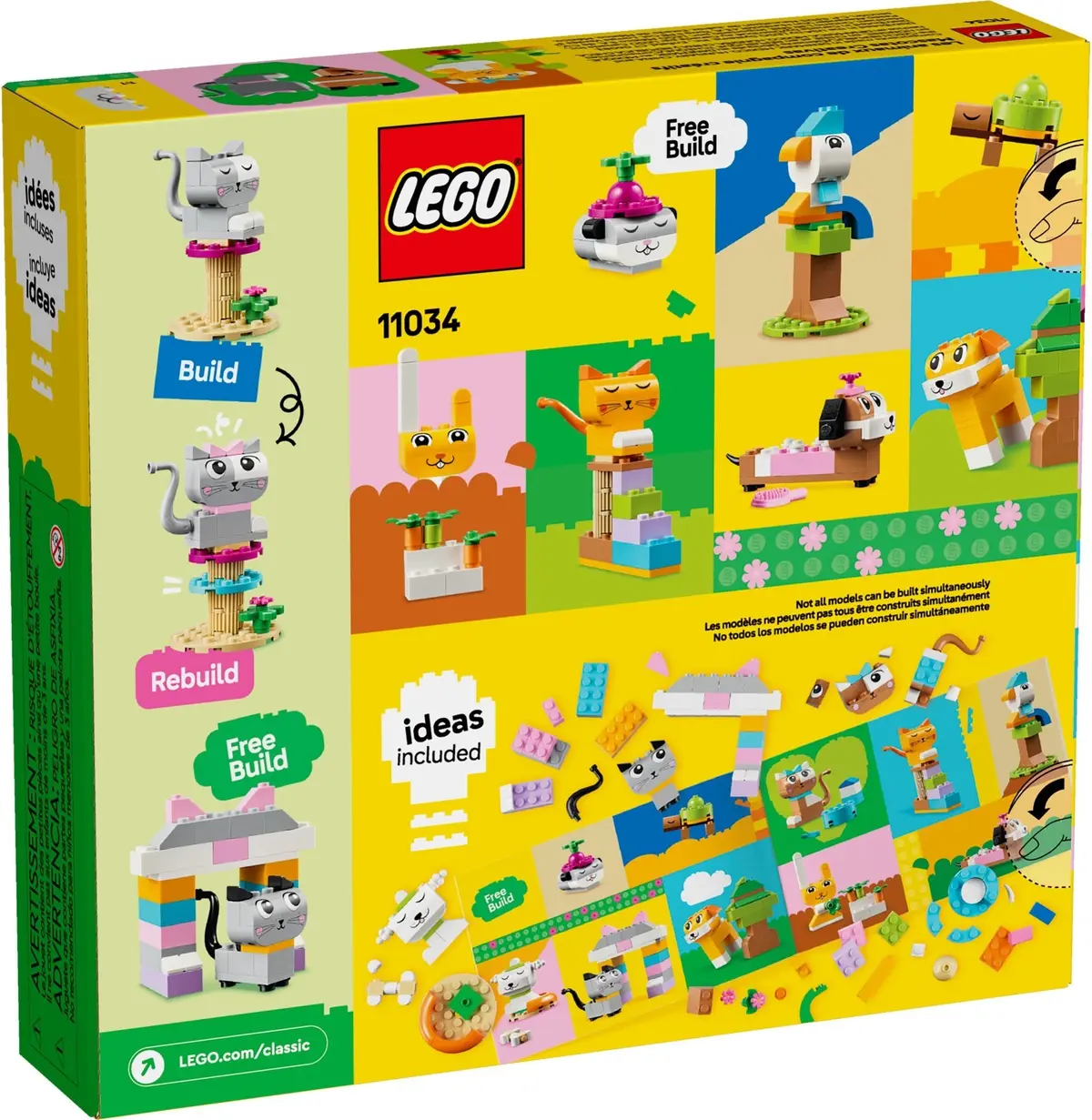 LEGO Classic 11034 Creative Pets set, image 3