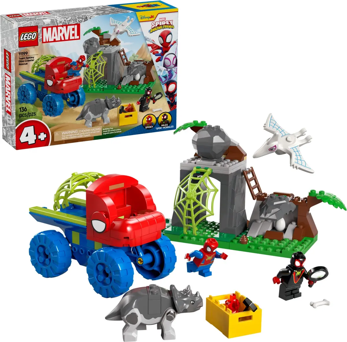 LEGO Marvel Super Heroes 11199 Team Spidey Dino Crawler Rescue set, image 3