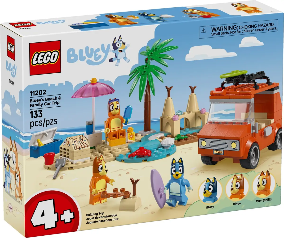 LEGO Bluey 11202 Bluey's Beach & Family Car Trip set, image 2
