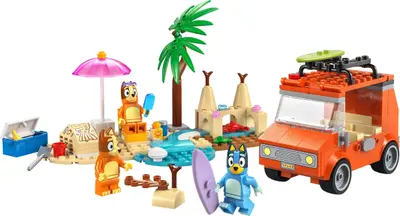 LEGO Bluey 11202 Bluey's Beach & Family Car Trip set