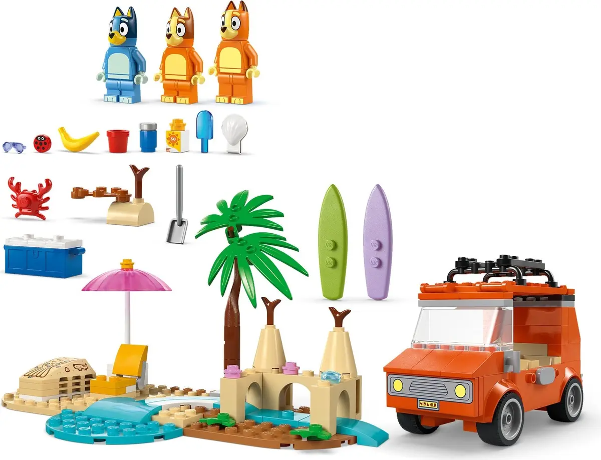 LEGO Bluey 11202 Bluey's Beach & Family Car Trip set, image 10