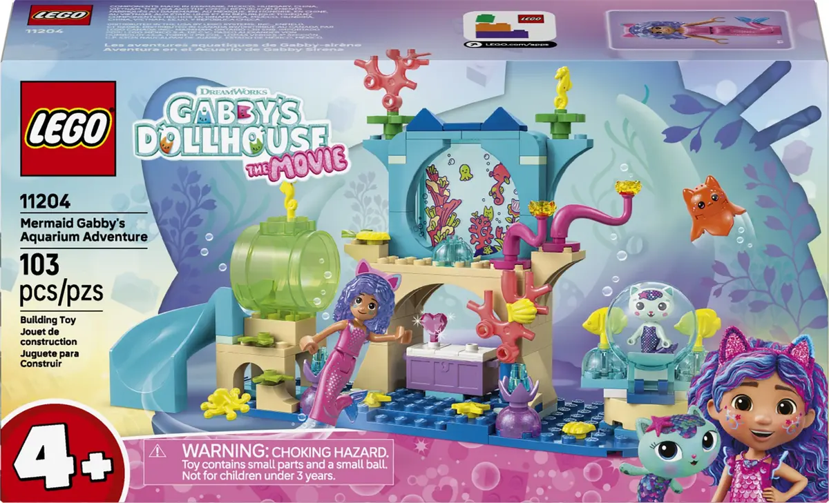 LEGO Gabby's Dollhouse 11204 Mermaid Gabby's Aquarium Adventure set, image 3