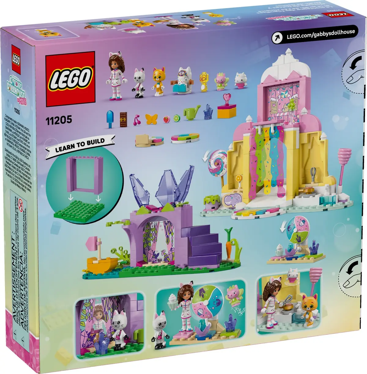 LEGO Gabby's Dollhouse 11205 Sweet Treat Mountain & Kitty Garden set, image 2
