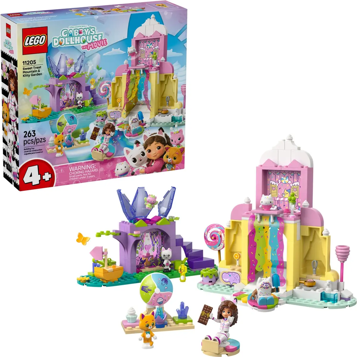 LEGO Gabby's Dollhouse 11205 Sweet Treat Mountain & Kitty Garden set, image 3