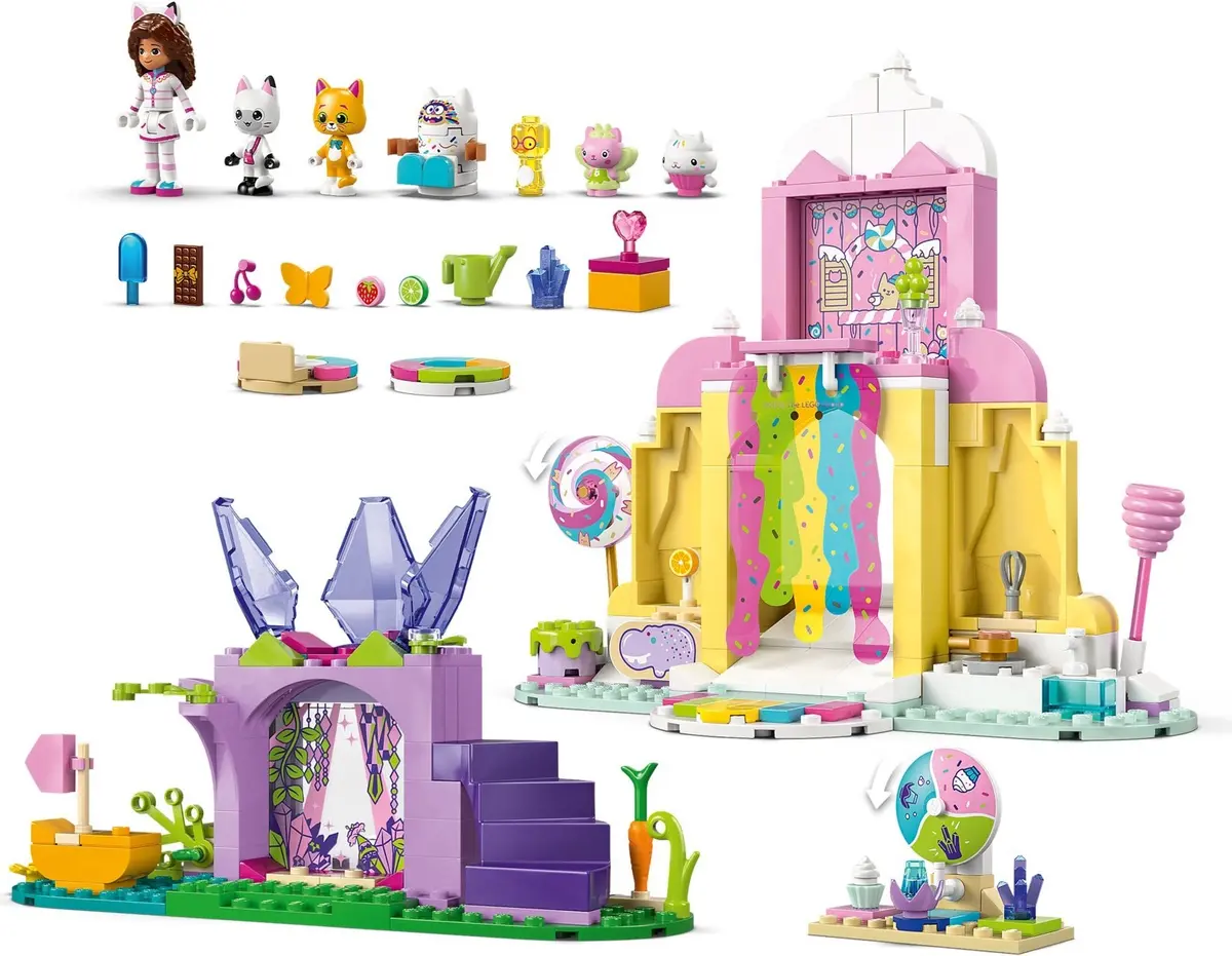 LEGO Gabby's Dollhouse 11205 Sweet Treat Mountain & Kitty Garden set, image 9
