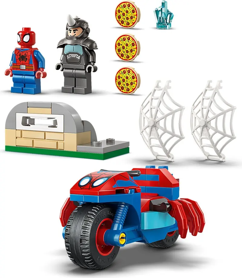 LEGO Marvel Super Heroes 11206 Spidey on his Motorcycle vs. Rhino set, image 6