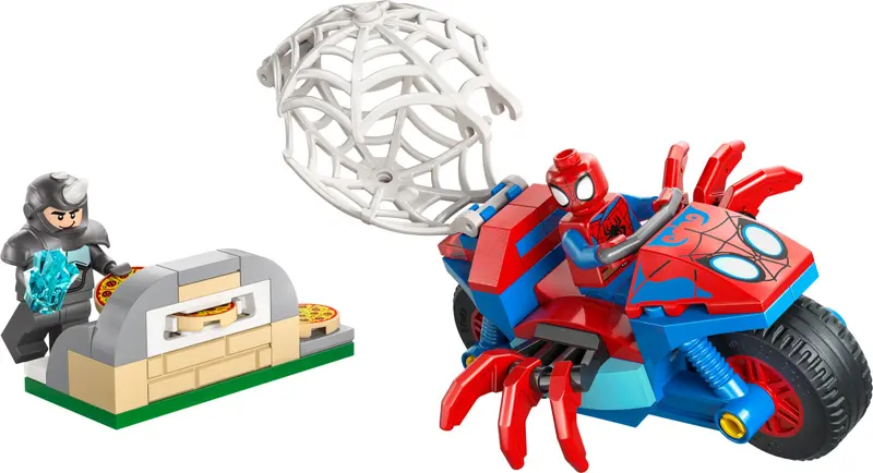 LEGO Marvel Super Heroes 11206 Spidey on his Motorcycle vs. Rhino set