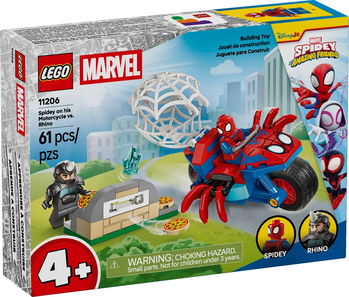 LEGO Marvel Super Heroes 11206 Spidey on his Motorcycle vs. Rhino set, image 5