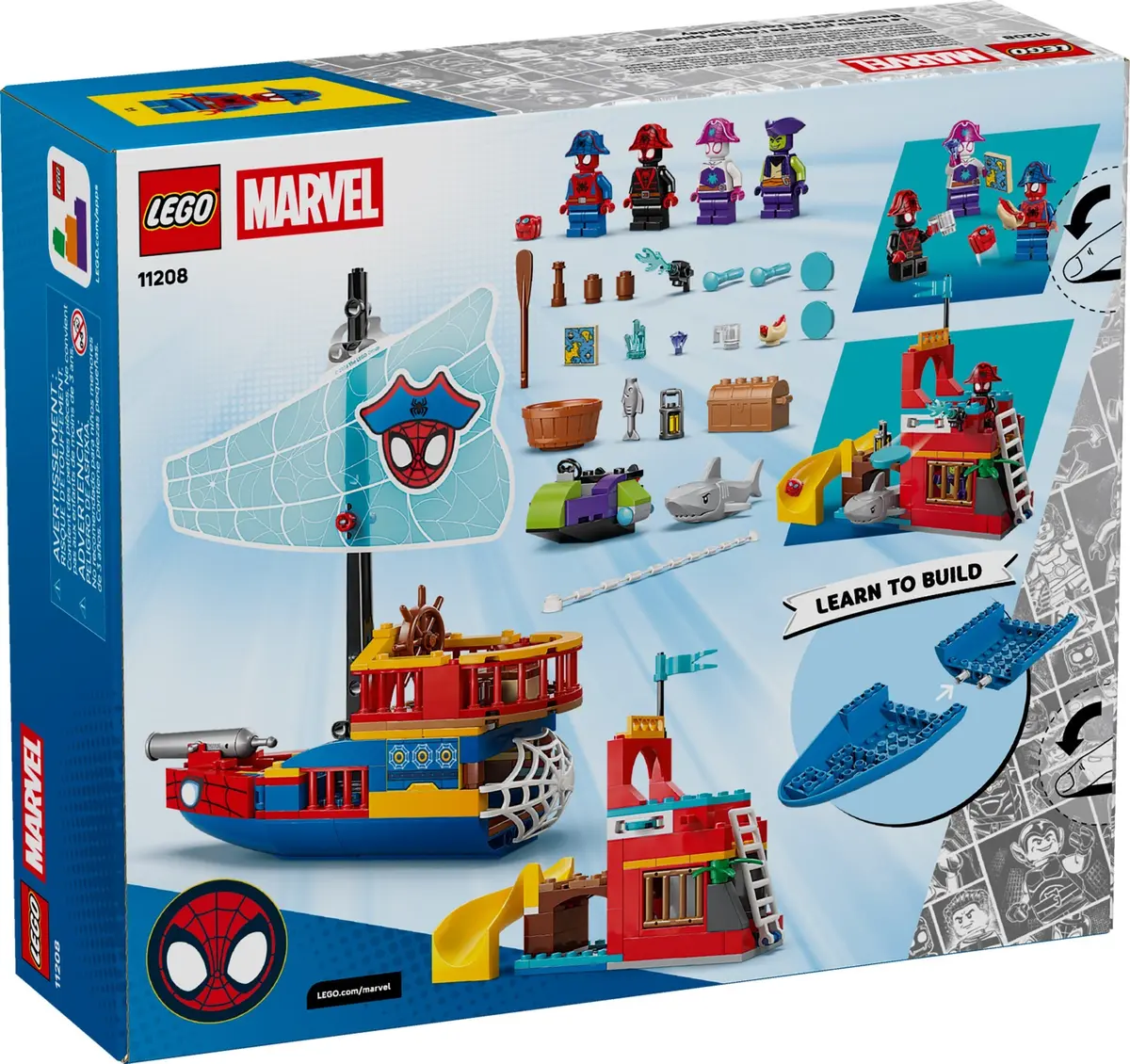 LEGO Marvel Super Heroes 11208 Team Spidey Pirate Ship set, image 10