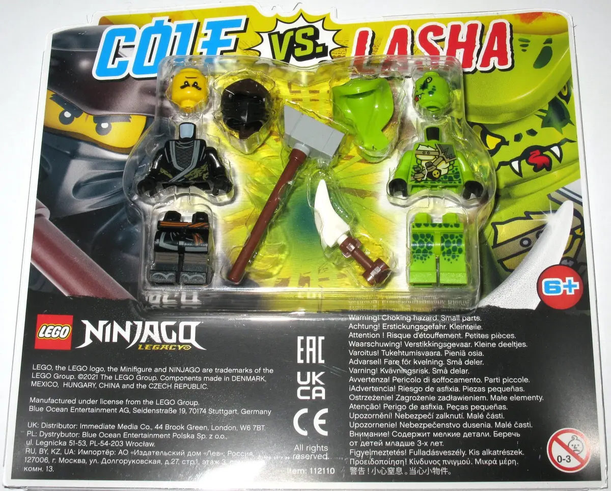 LEGO Ninjago 112110 Cole vs. Lasha set