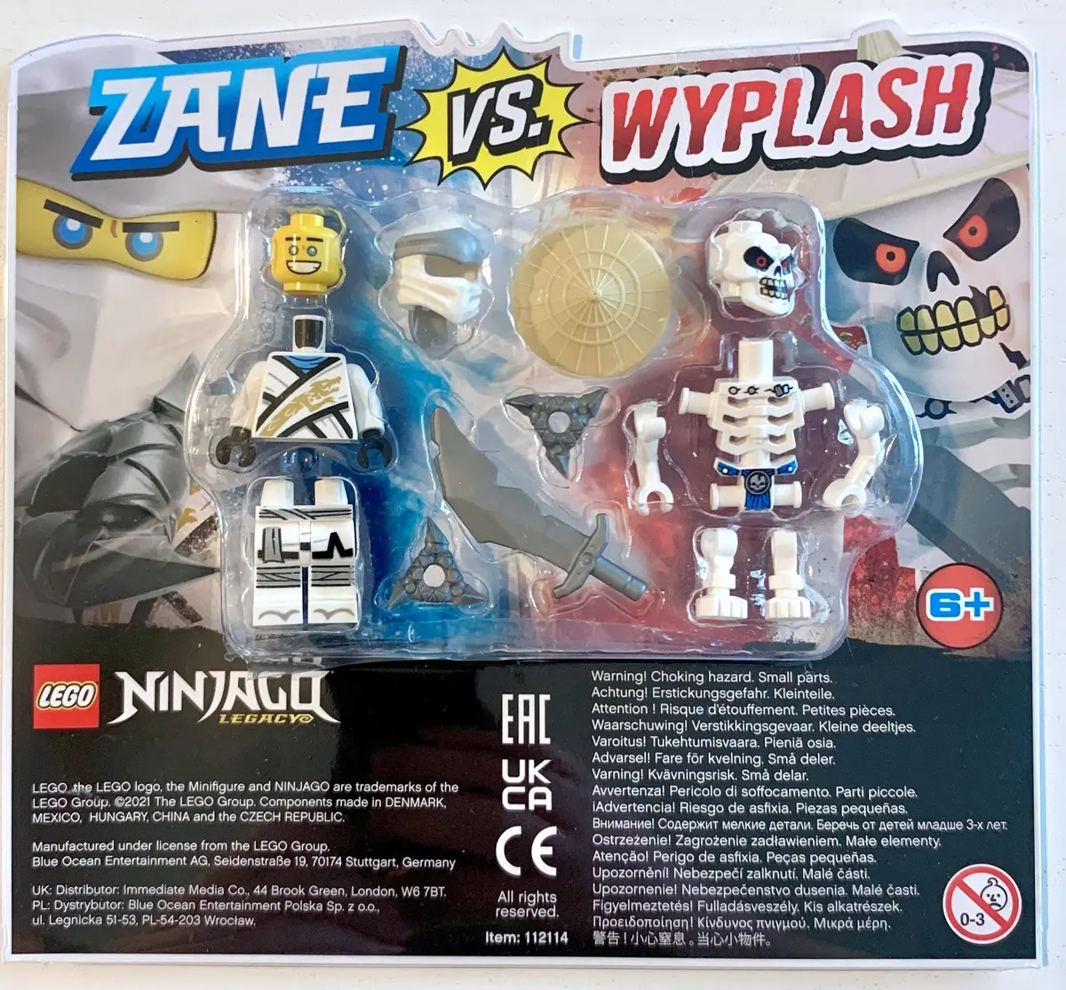 LEGO Ninjago 112114 Zane vs. Wyplash set
