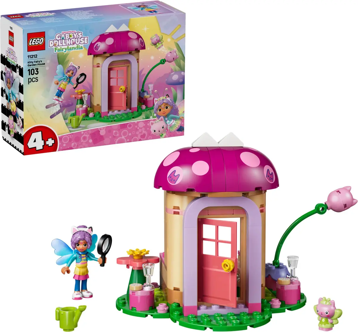 LEGO Gabby's Dollhouse 11212 Kitty Fairy's Garden House set, image 3