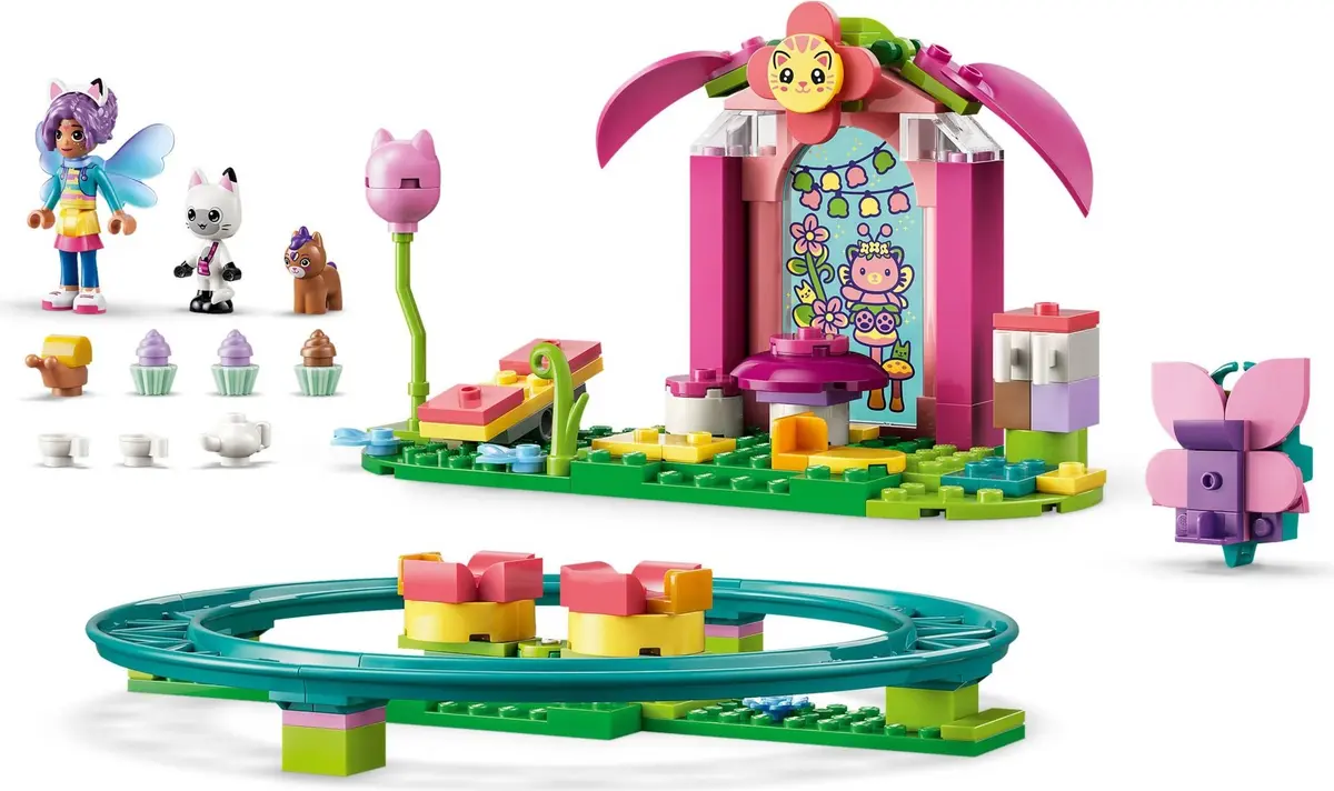 LEGO Gabby's Dollhouse 11214 Fairy Roller Coaster and Tea Party set, image 5
