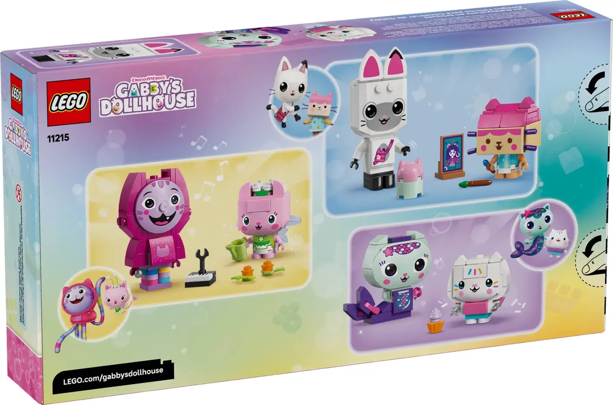LEGO Gabby's Dollhouse 11215 Gabby's Brick-Built Cat Friends set, image 2