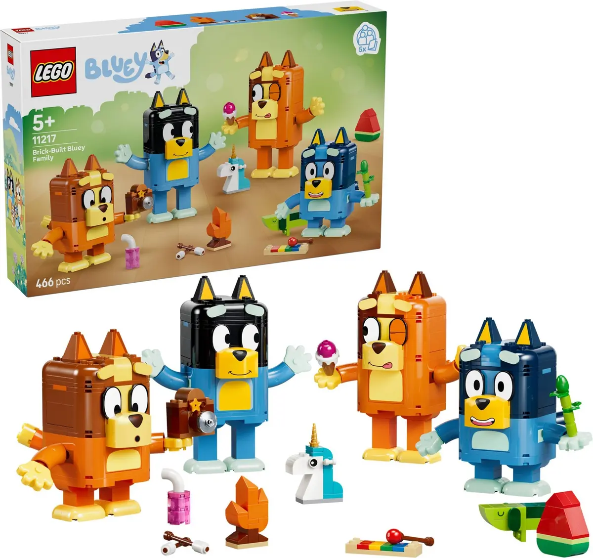 LEGO Bluey 11217 Brick-Built Bluey Family set, image 4