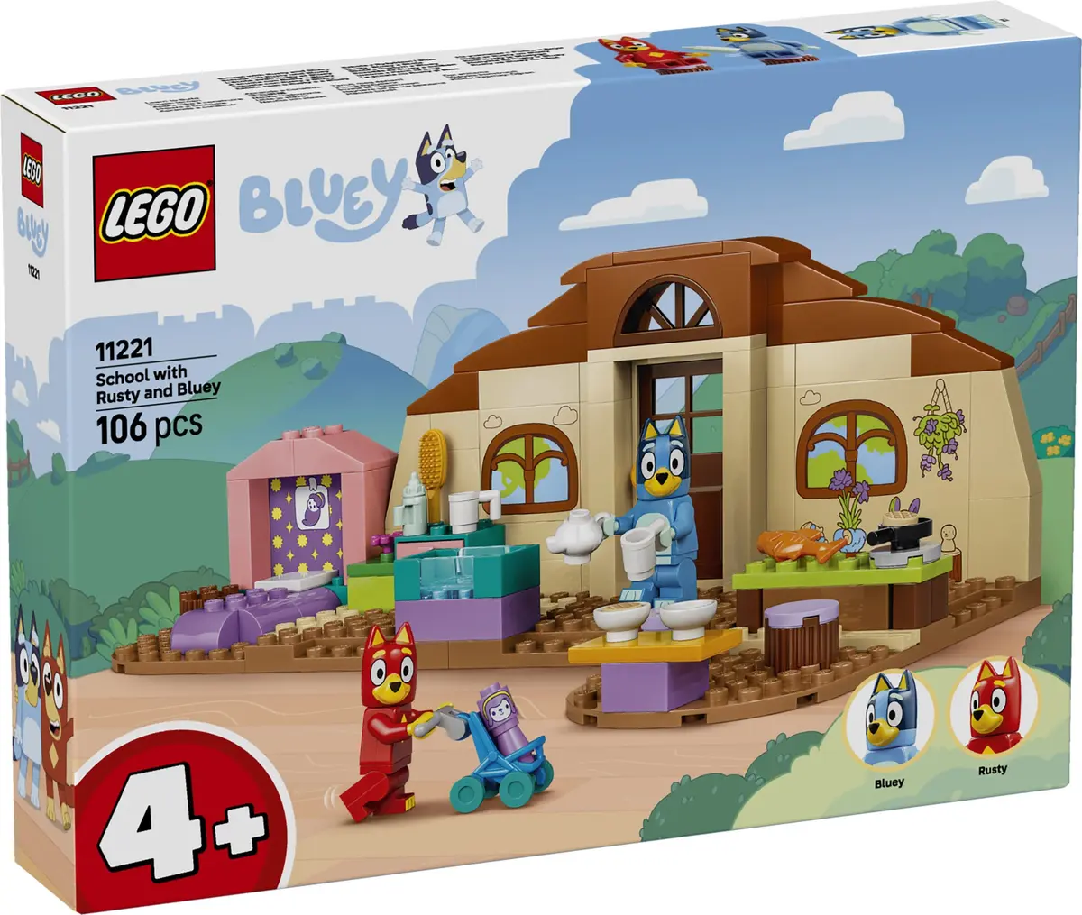 LEGO Bluey 11221 School with Rusty and Bluey set, image 2