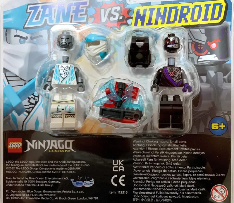 LEGO Ninjago 112216 Zane vs. Nindroid set