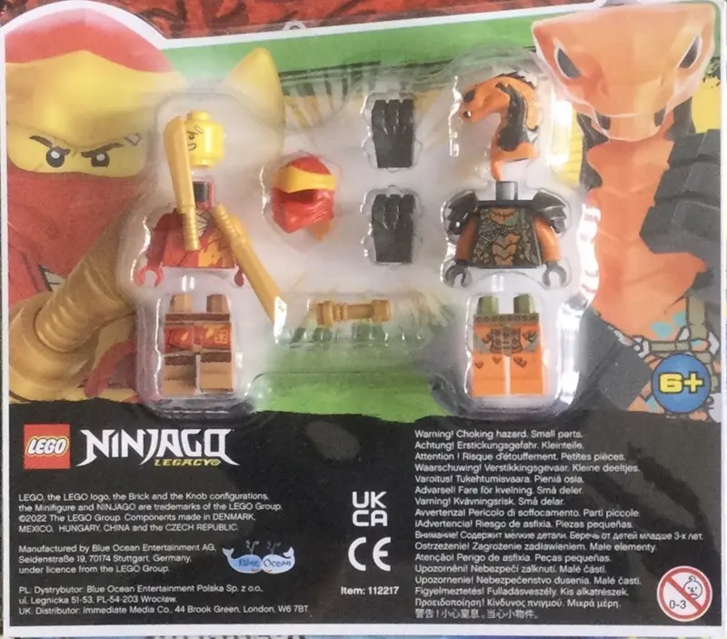 LEGO Ninjago 112217 Kai vs. Boa Destructor set