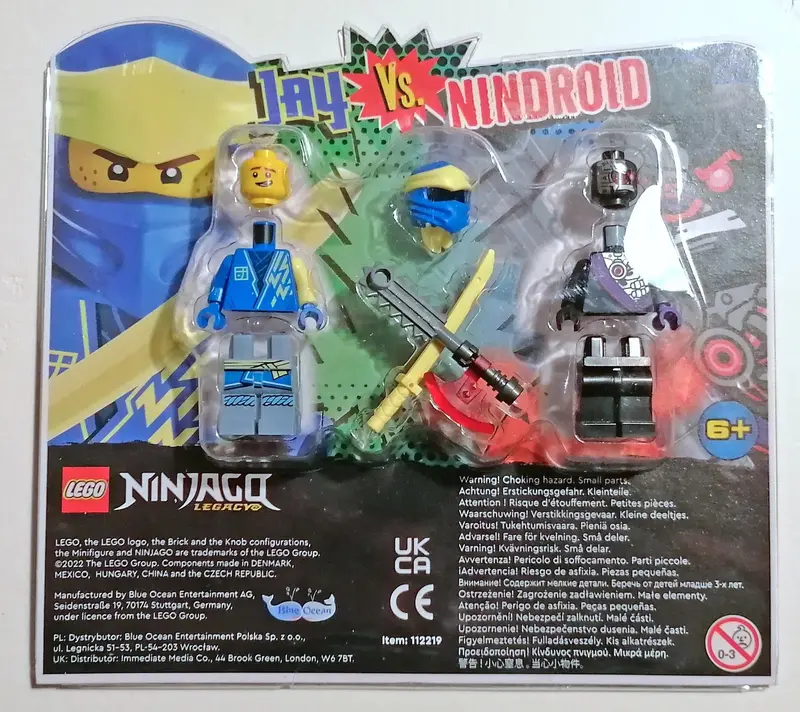 LEGO Ninjago 112219 Jay vs. Nindroid set