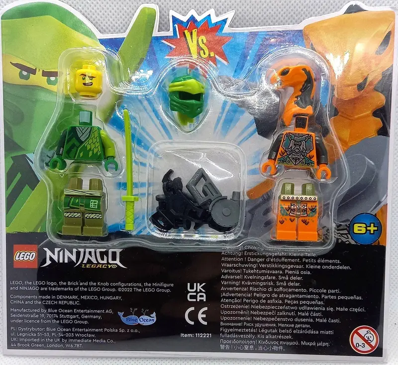 LEGO Ninjago 112221 Lloyd vs. Cobra Mechanic set