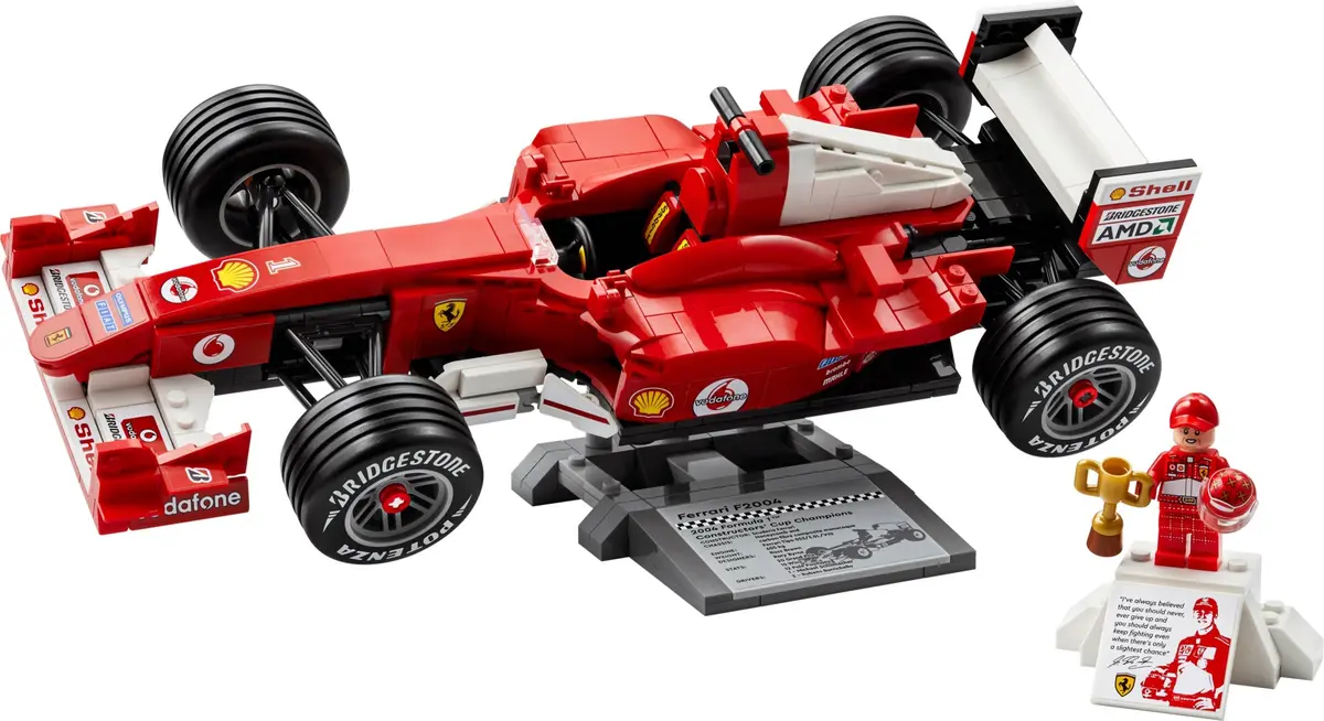 LEGO Icons 11375 Ferrari F2004 & Michael Schumacher set