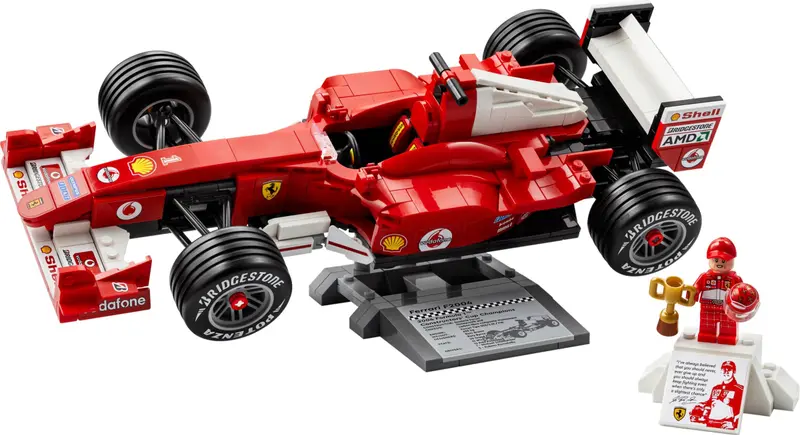 LEGO Icons 11375 Ferrari F2004 & Michael Schumacher set