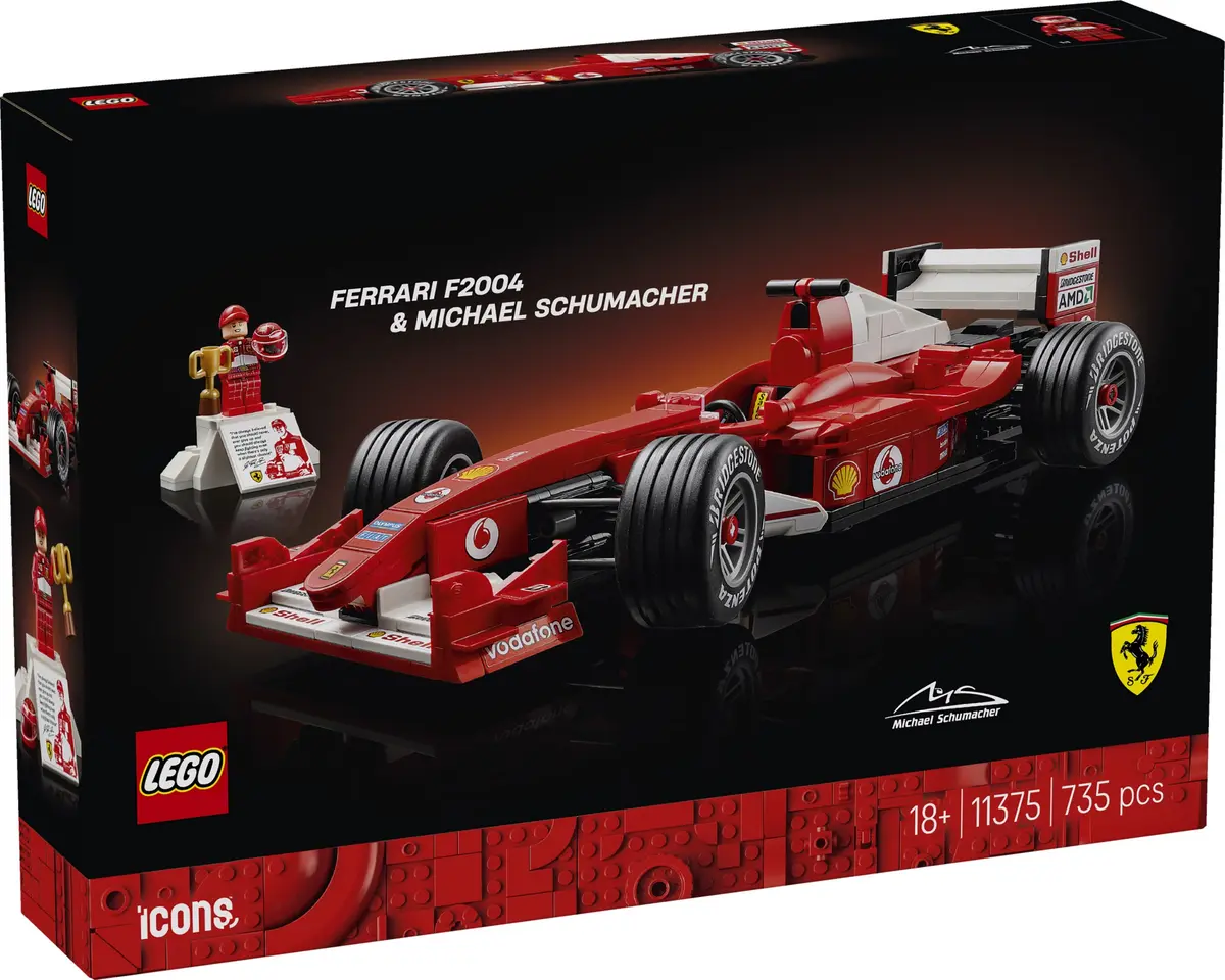 LEGO Icons 11375 Ferrari F2004 & Michael Schumacher set, image 2