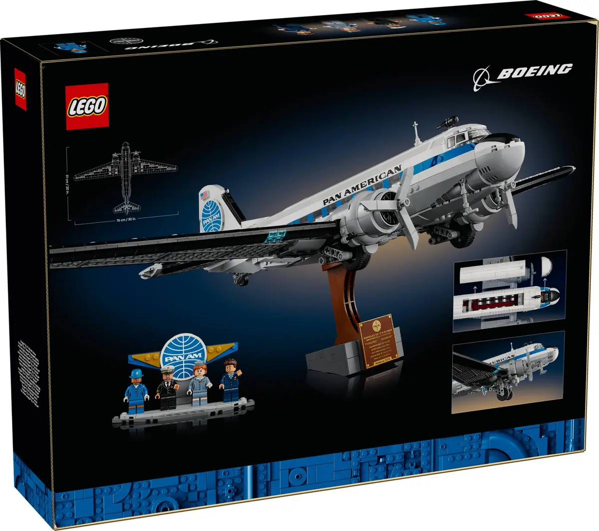 LEGO Icons 11378 Douglas DC-3 PAN AM Airliner set, image 3