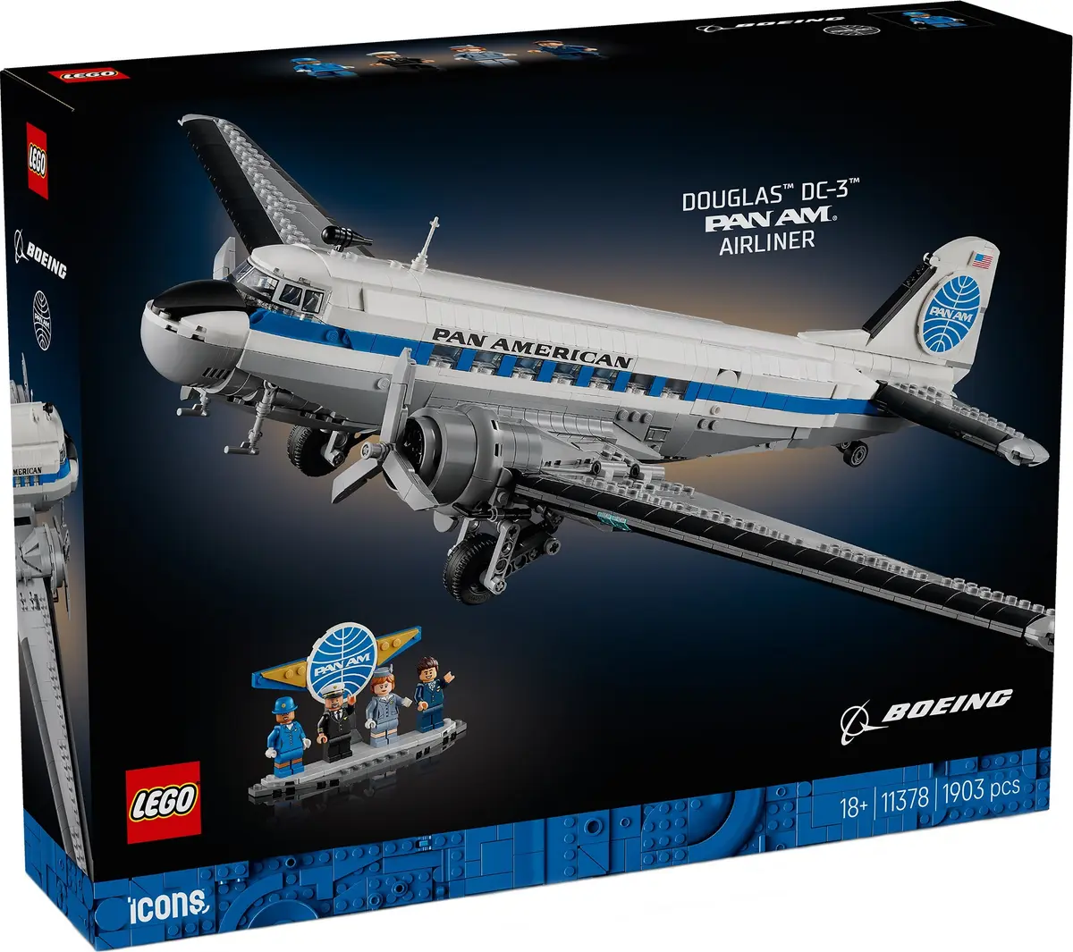 LEGO Icons 11378 Douglas DC-3 PAN AM Airliner set, image 2