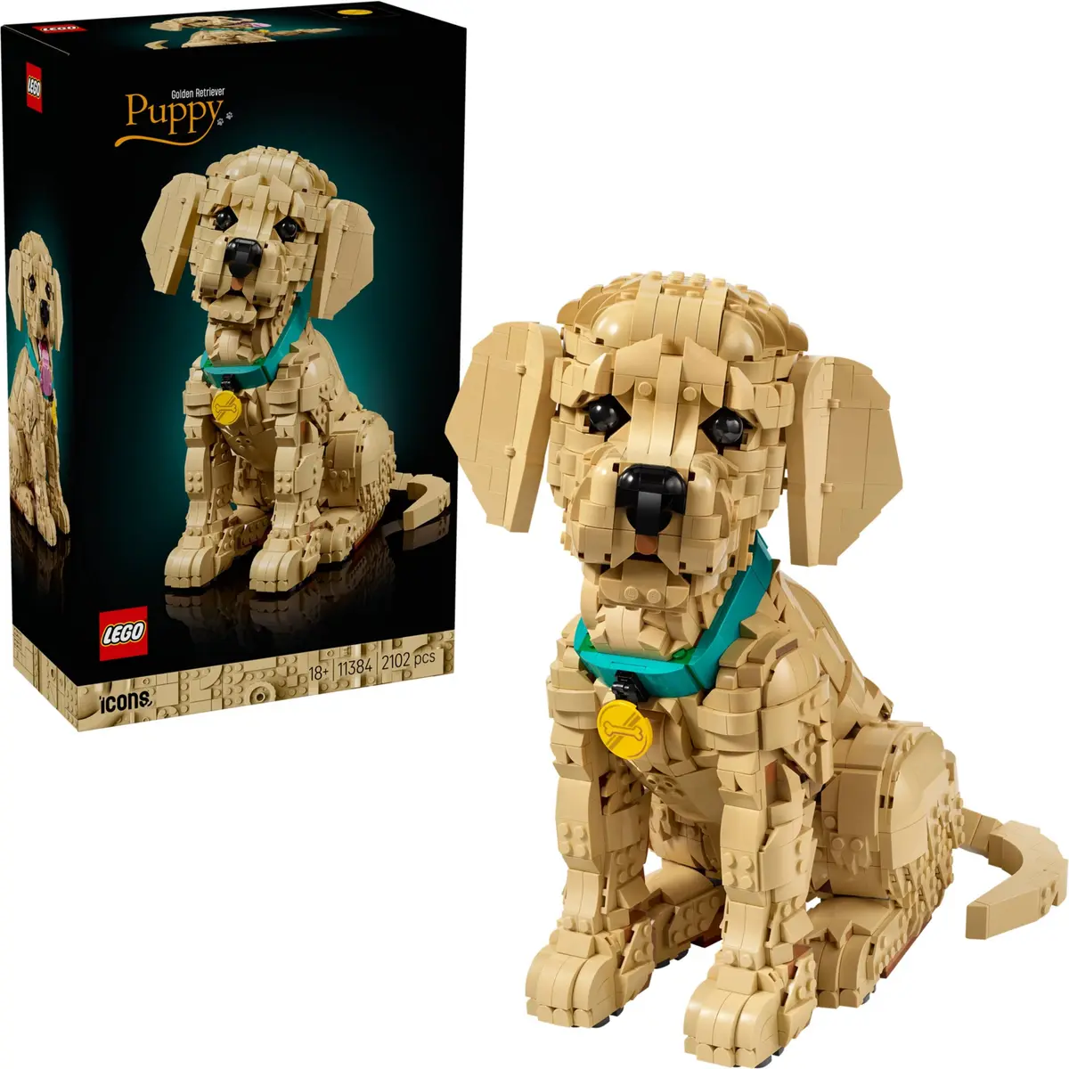 LEGO Icons 11384 Golden Retriever Puppy set, image 4