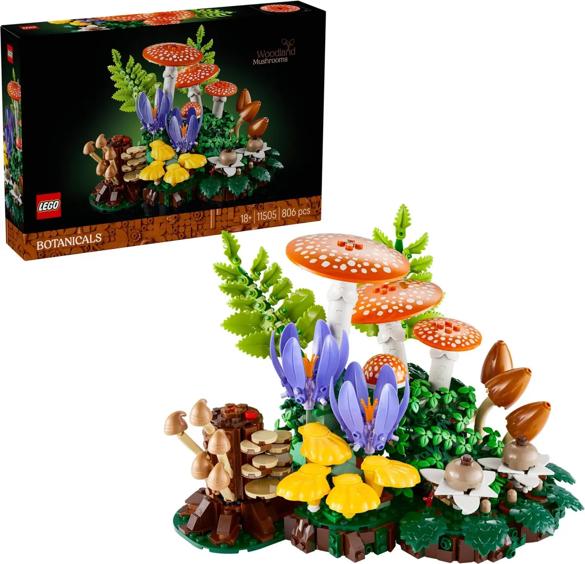 LEGO Botanicals 11505 Woodland Mushrooms set, image 4