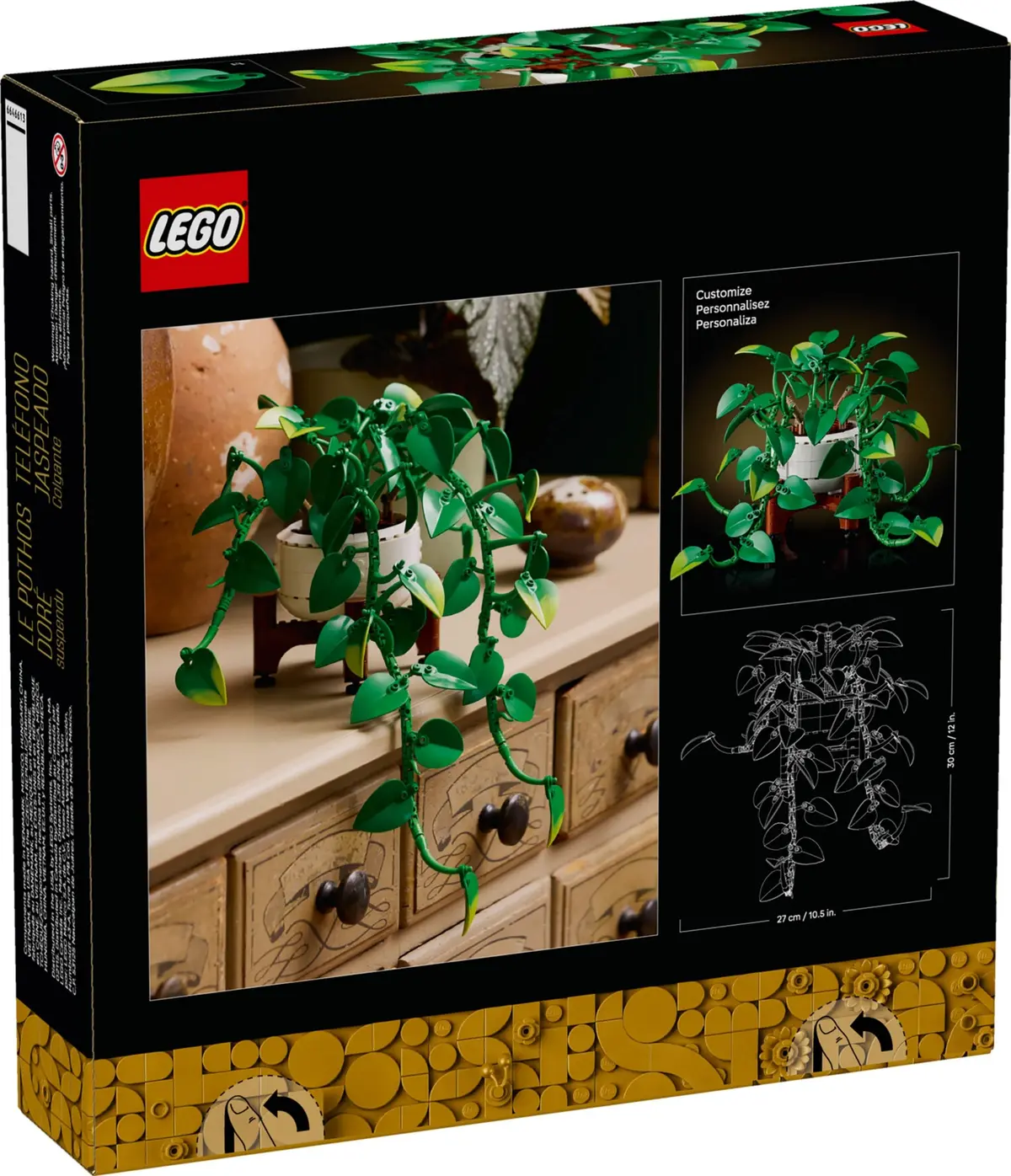 LEGO Botanicals 11512 Hanging Golden Pothos set, image 4