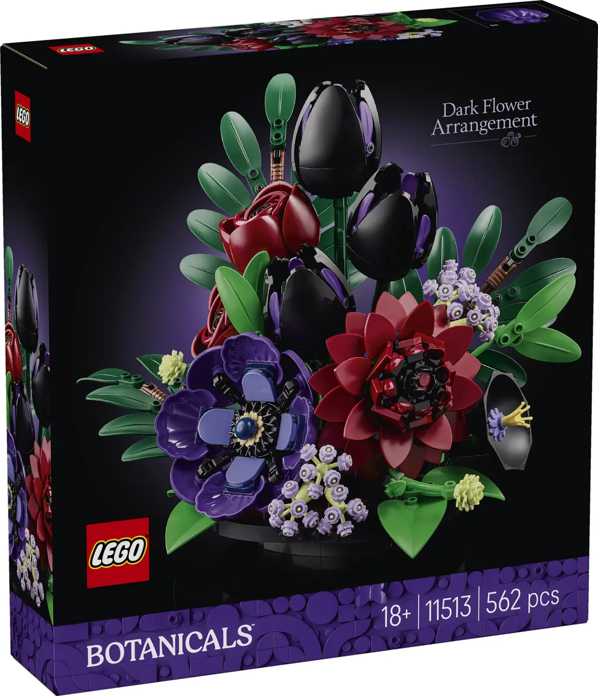 LEGO Botanicals 11513 Dark Flower Arrangement set, image 2