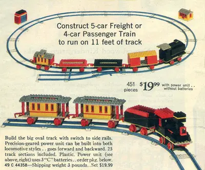 LEGO Samsonite 118 Motorized Freight or Passenger Train (Sears Exclusive) set