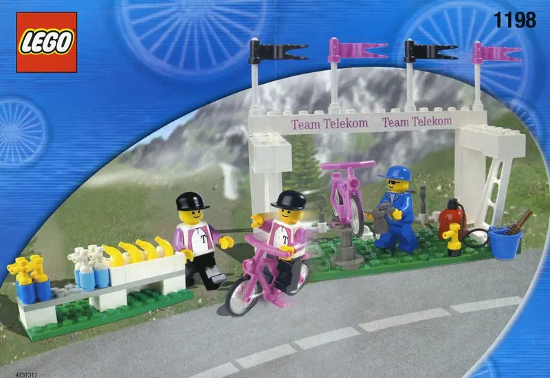LEGO Town 1198 Telekom Race Cyclists and Service Crew set