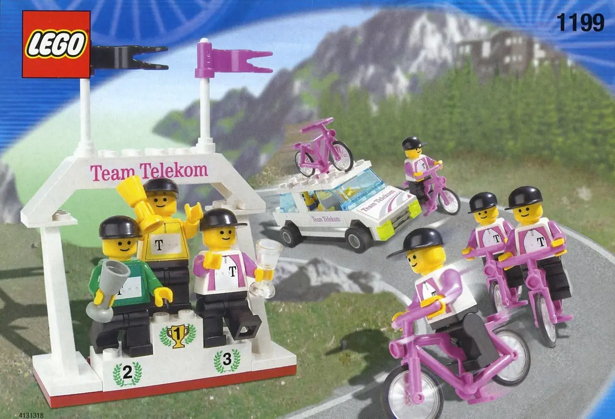 LEGO Town 1199 Telekom Race Cyclists and Winners' Podium set