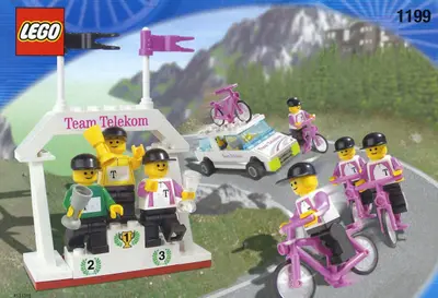 LEGO Town 1199 Telekom Race Cyclists and Winners' Podium set