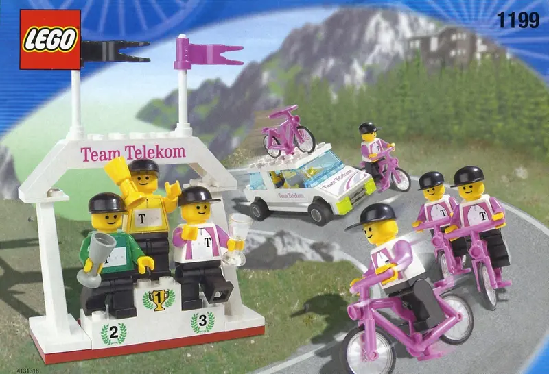 LEGO Town 1199 Telekom Race Cyclists and Winners' Podium set