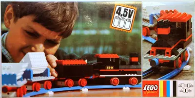 LEGO Trains 120 Complete Freight Train Set with Tipper Trucks set