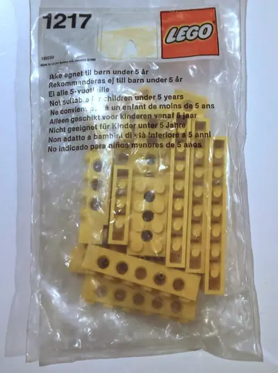 LEGO Service Packs 1217 Girder Beams and Plates, Yellow set
