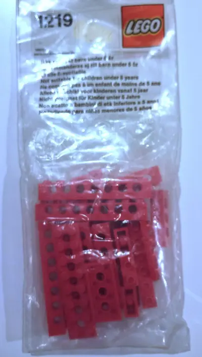 LEGO Service Packs 1219 Girder Beams and Plates, Red set