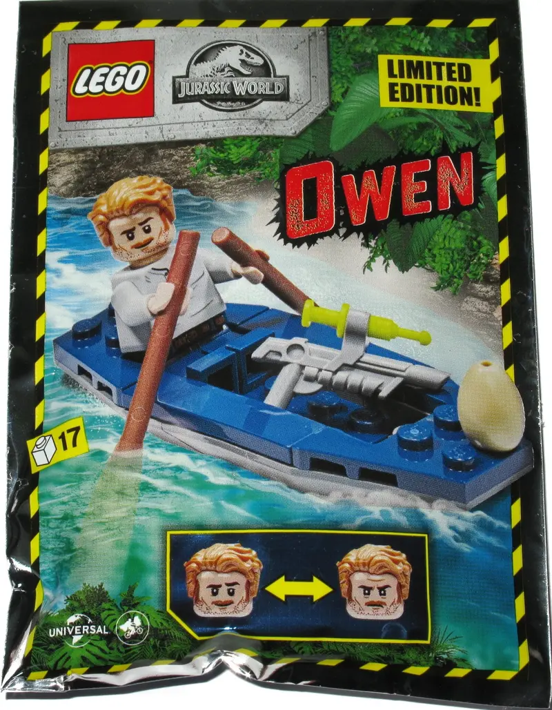 LEGO Jurassic World 122007 Owen in canoe set