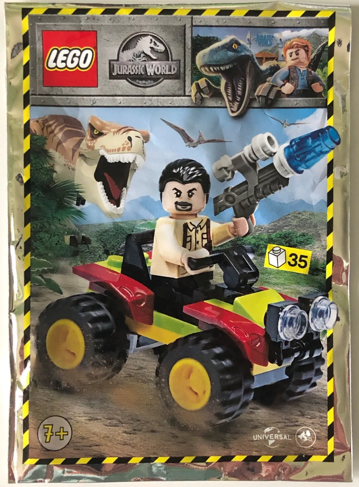LEGO Jurassic World 122009 Vic Hoskins with Buggy set