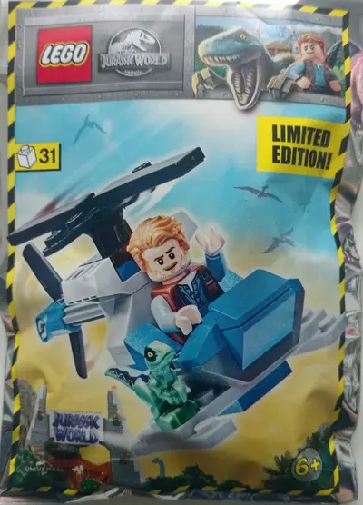 LEGO Jurassic World 122113 Owen with Helicopter set