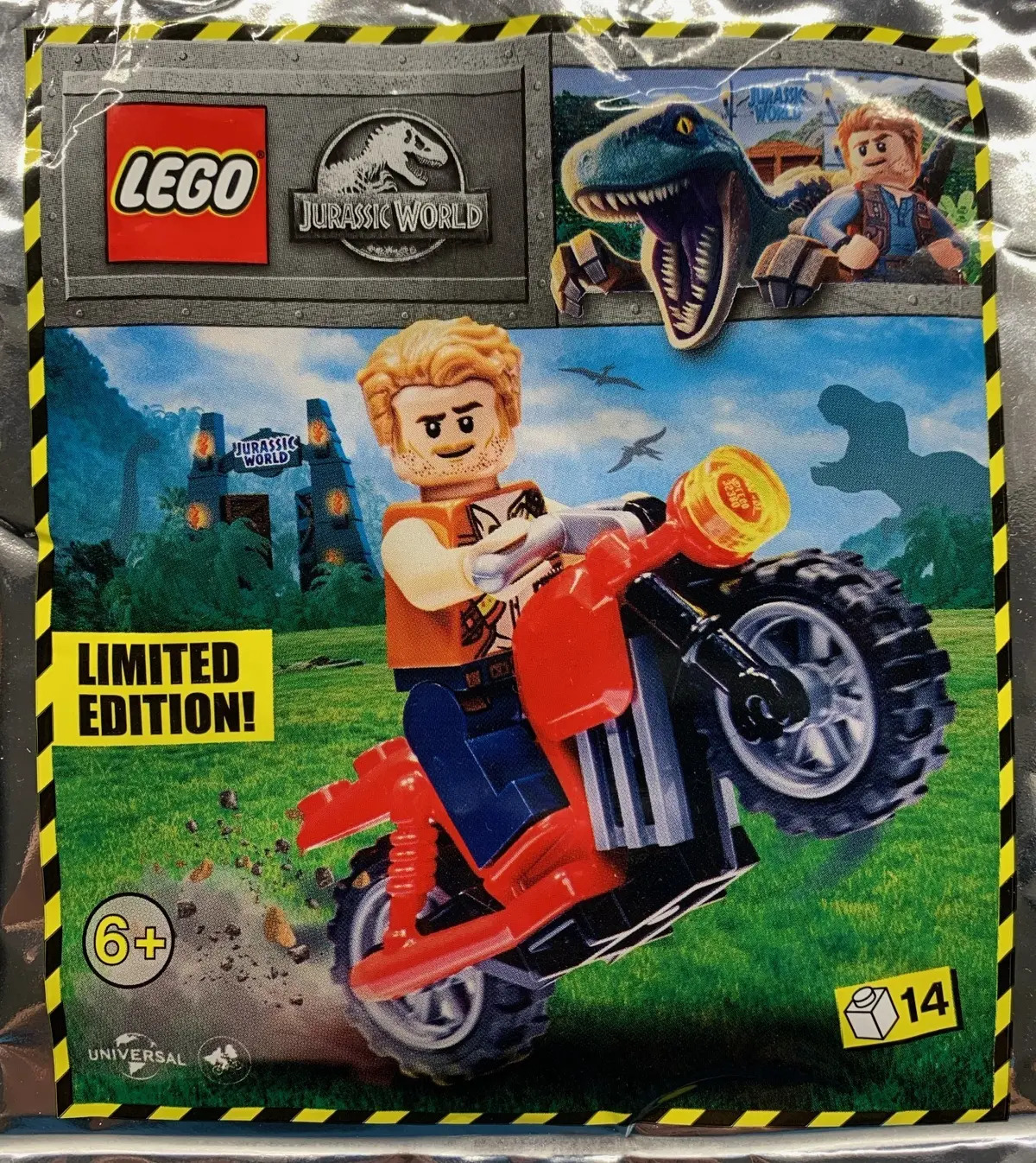 LEGO Jurassic World 122114 Owen and red motorbike set